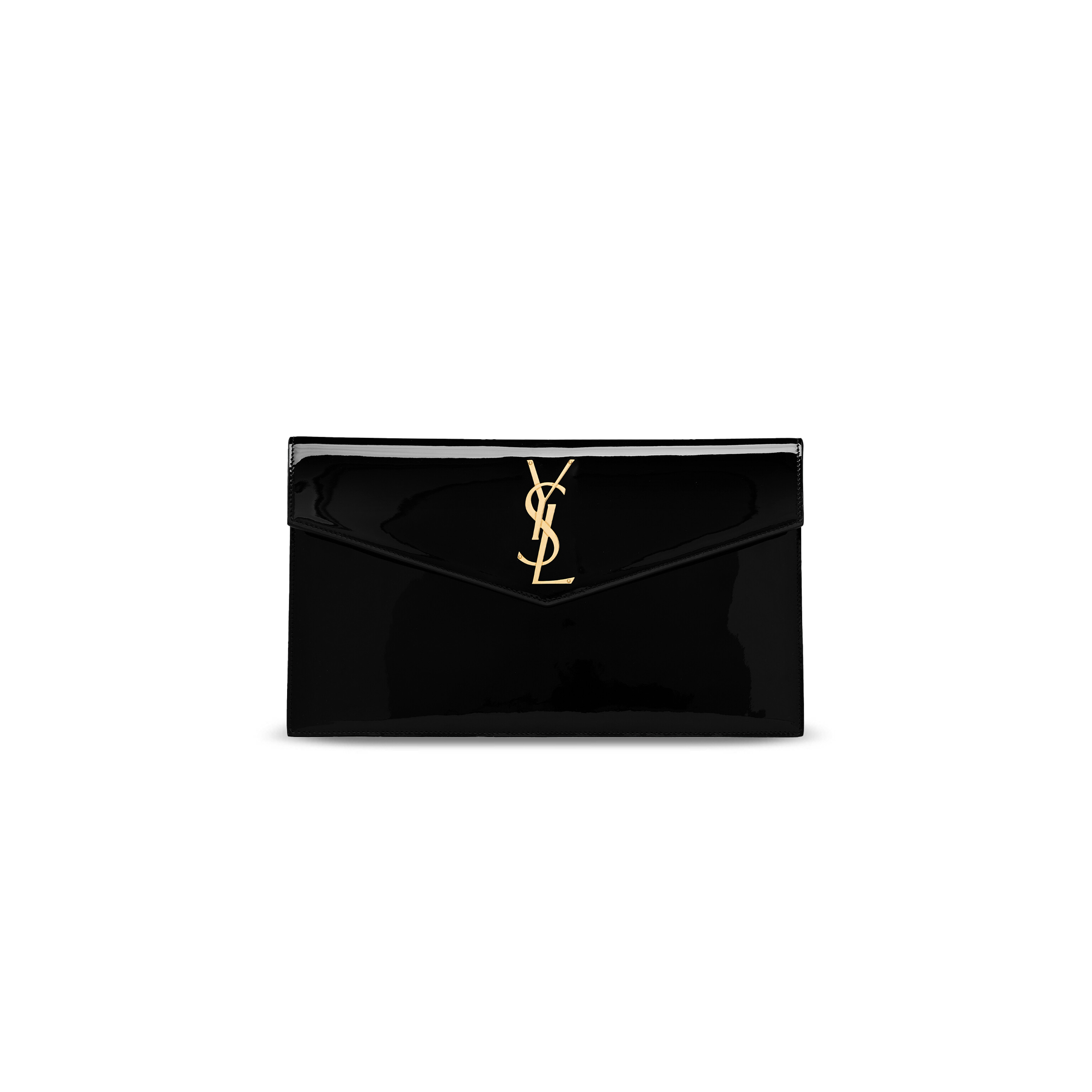 YSL UPTOWN POUCH IN PATENT LEATHER 565739B870J1000 (27*16*2cm) YSL UPTOWN POUCH IN PATENT LEATHER 565739B870J1000 (27*16*2cm)